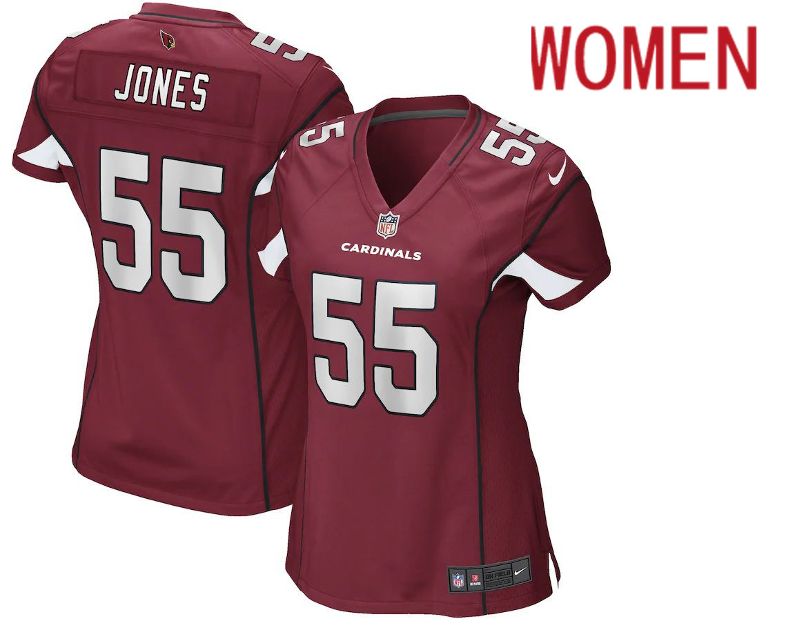 Women Arizona Cardinals 55 Chandler Jones Nike Red Game NFL Jersey